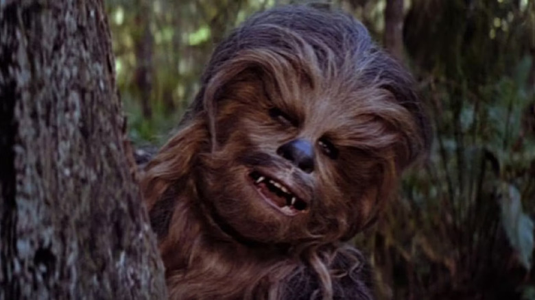 Peter Mayhew as Chewbacca in Star Wars: Return of the Jedi
