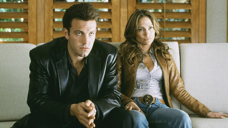 Ben Affleck Jennifer Lopez on couch Gigli