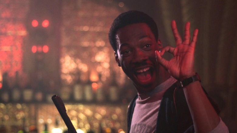 Eddie Murphy ok hand signal Beverly Hills Cop