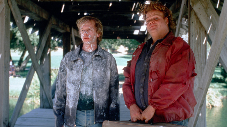 David Spade and Chris Farley in Black Sheep