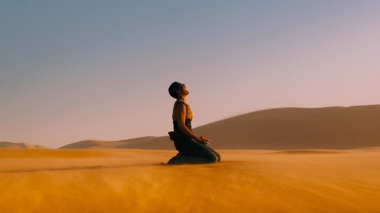 Furiosa screaming in Mad Max: Fury Road