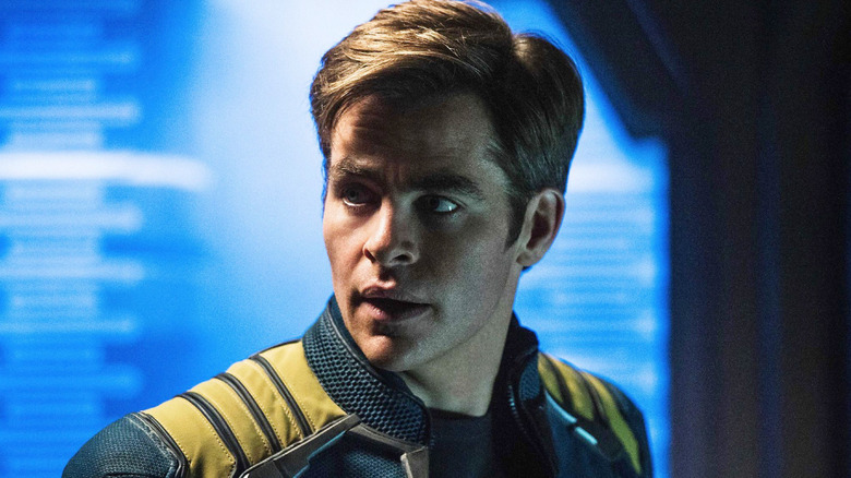 Chris Pine as James Kirk in Star Trek Byeond