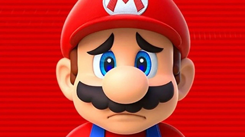 Mario Looking Very Sad