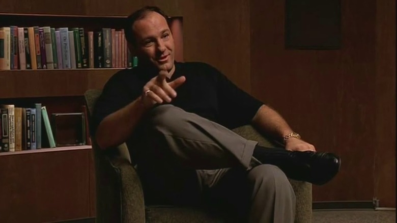 James Gandolfini's as Tony Soprano in The Sopranos
