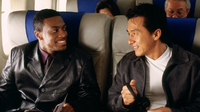Chris Tucker Jackie Chan smiling Rush Hour