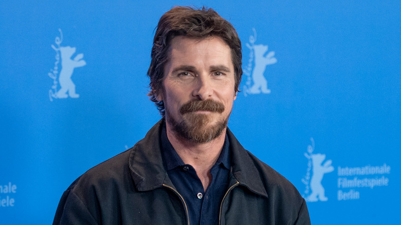 Christian Bale smiling 