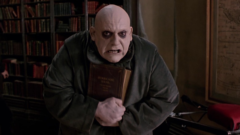 Fester, angry, in The Addams Family