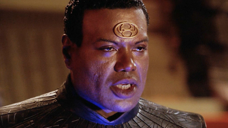 Christopher Judge's Teal'c is seen in closeup in Stargate Continuum