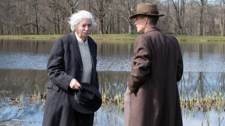 Oppenheimer Tom Conti and Cillian Murphy