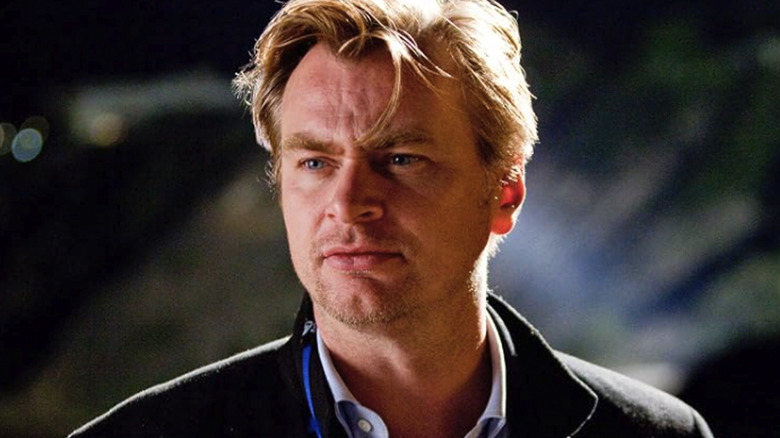 Christopher Nolan on the set of Inception