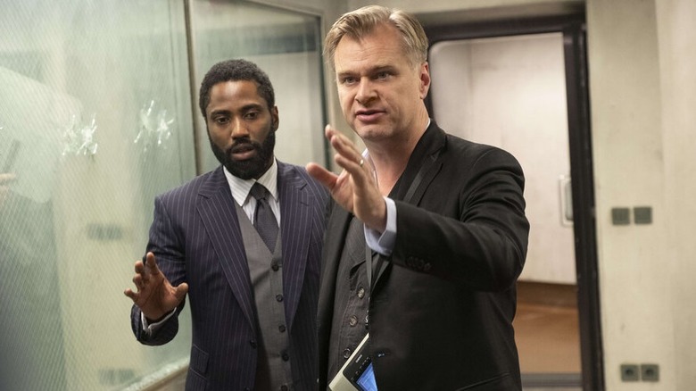 Christopher Nolan John David Washington shooting Tenet