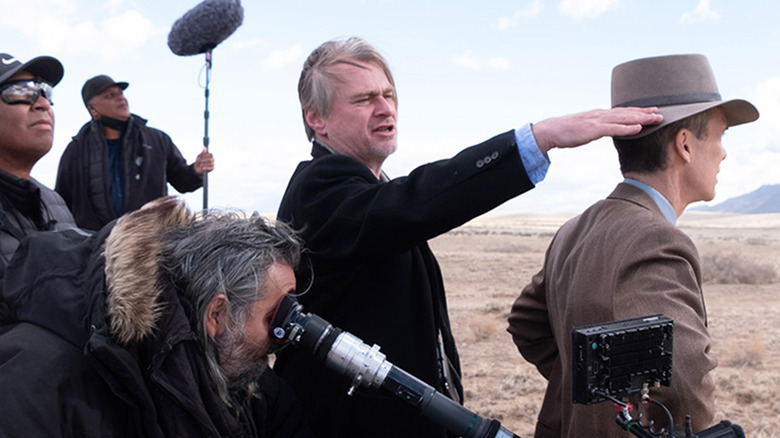 Christopher Nolan directs his crew Oppenheimer