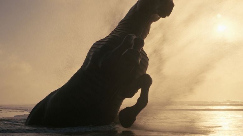 The Trojan Horse in the sea in The Odyssey (2026)