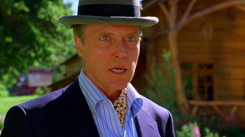 Christopher Walken as Reed Thimple looking angry in The Country Bears