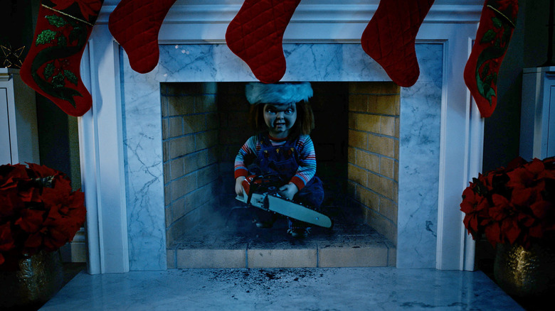 Chucky in the chimney on Chucky