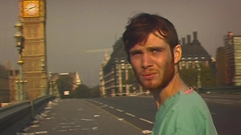 Jim in a ruined London in 28 Days Later