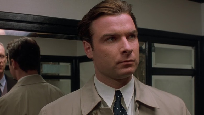 Liev Schreiber as Orson Welles in an elevator in RKO 281