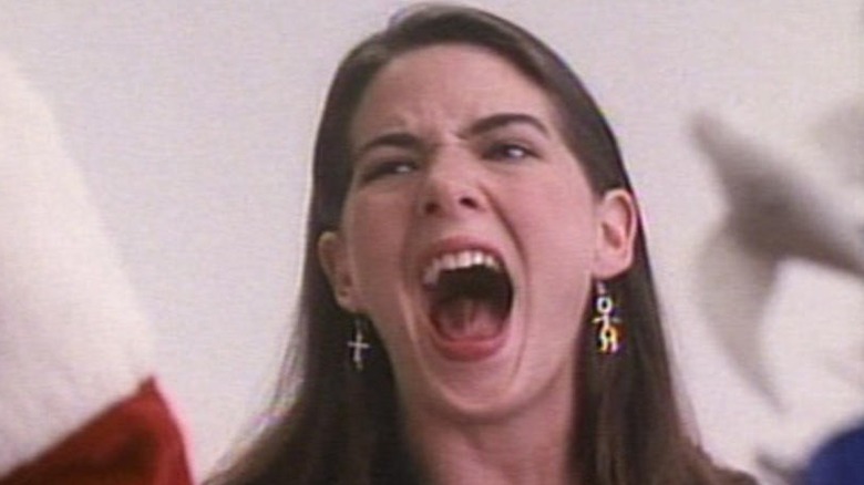 A screaming victim in Silent Night, Deadly Night 3