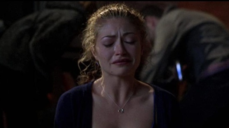 Rebecca Gayheart crying