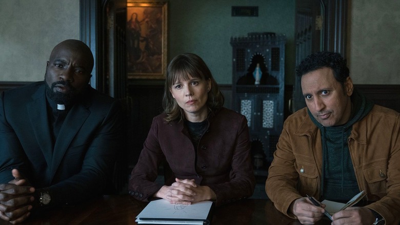 David, Christine and Bin appear at a confusion while resolving a case in evil