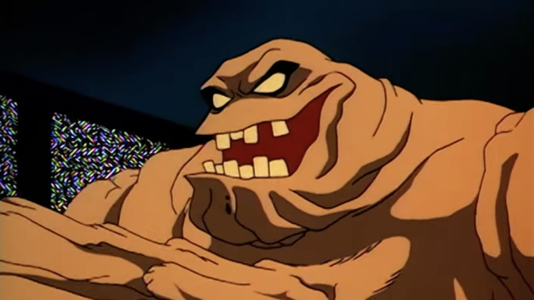 Clayface laughing wickedly in Batman: The Animated Series