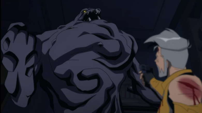 Rick Flag Sr. fighting Clayface in Creature Commandos Season 1