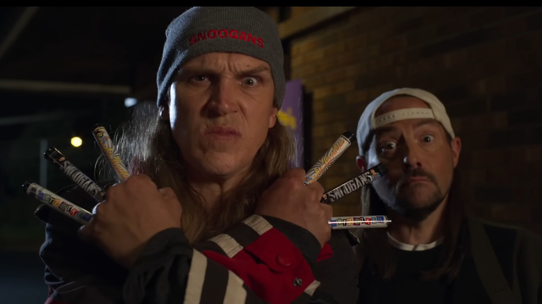 Jason Mewes and Kevin Smith as Jay and Silent Bob in "Clerks III"