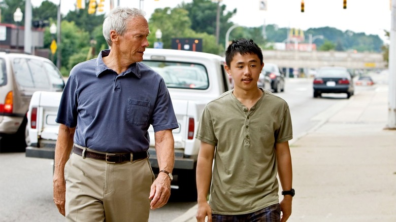 Clint Eastwood and Bee Vang in "Gran Torino"