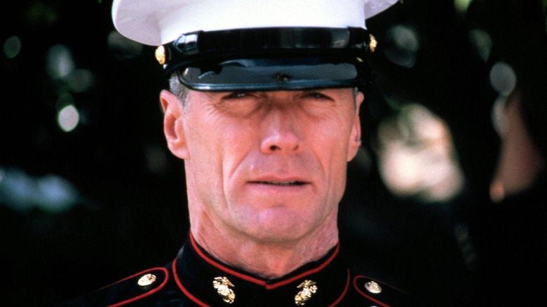 Clint Eastwood dons his dress blues as Gunnery Sergeant Tom Howard in Heartbreak Ridge