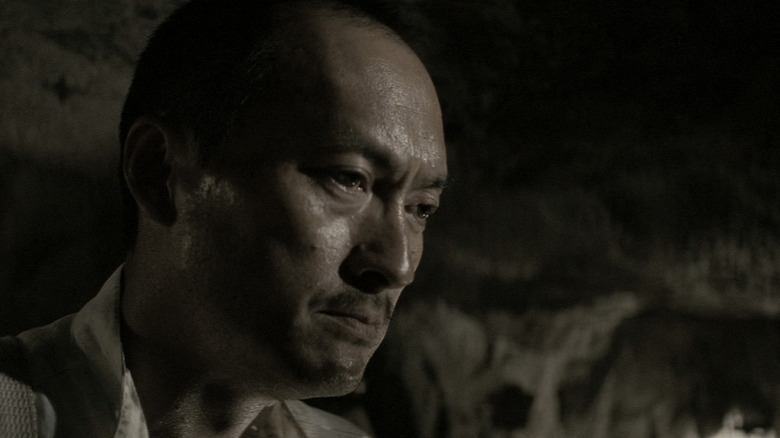 Ken Watanabe's General Tadamichi Kuribayashi looks forlorn in closeup in Letters from Iwo Jima