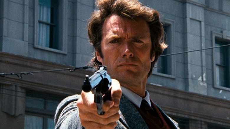 Clint Eastwood aiming a .44 Magnum