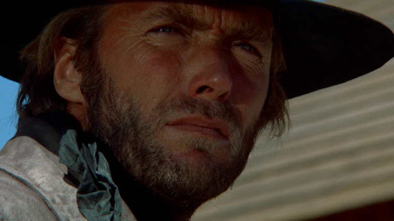 Clint Eastwood gazing into town