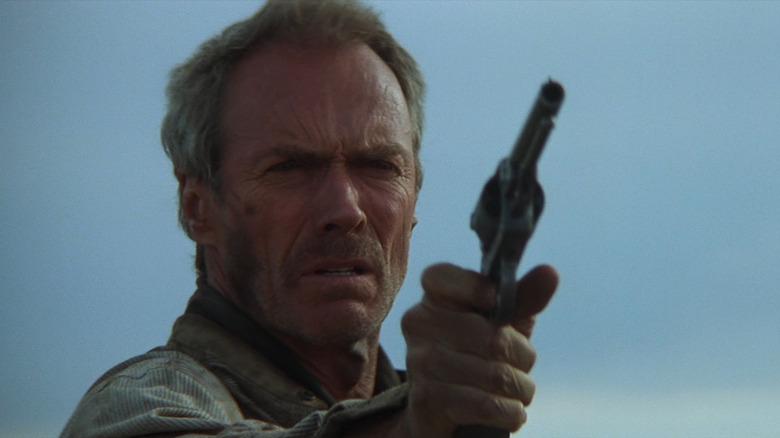 Clint Eastwood learning to aim again