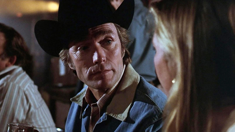 Clint Eastwood as Philo Beddoe wearing a cowboy hat in Every Which Way but Loose