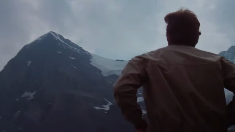 Clint Eastwood climbing the Alps