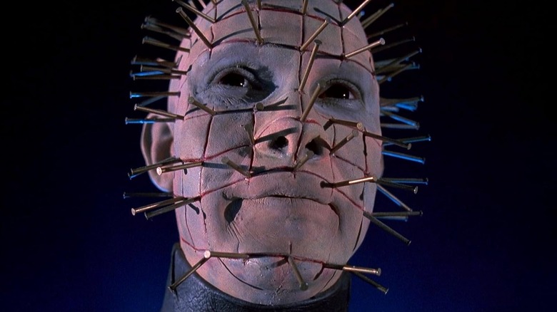 Pinhead is smiling at Hellraiser III: Hell on Earth
