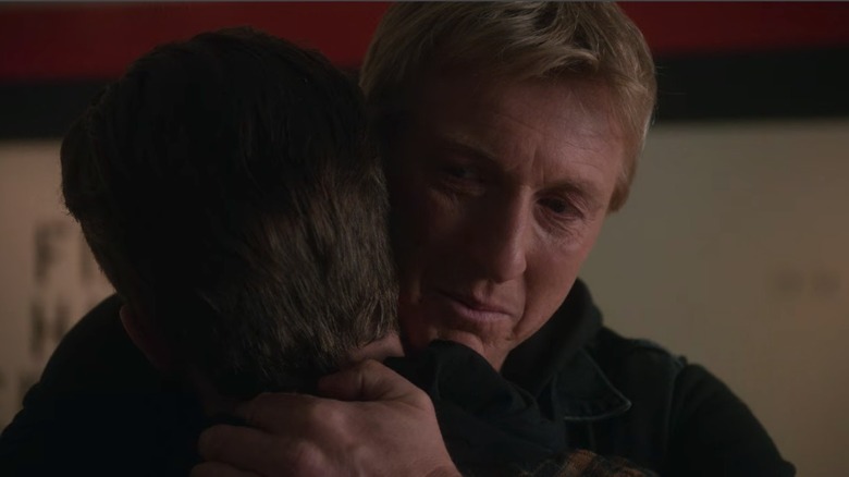 Tanner Buchanan and William Zabka in Cobra Kai Season 4