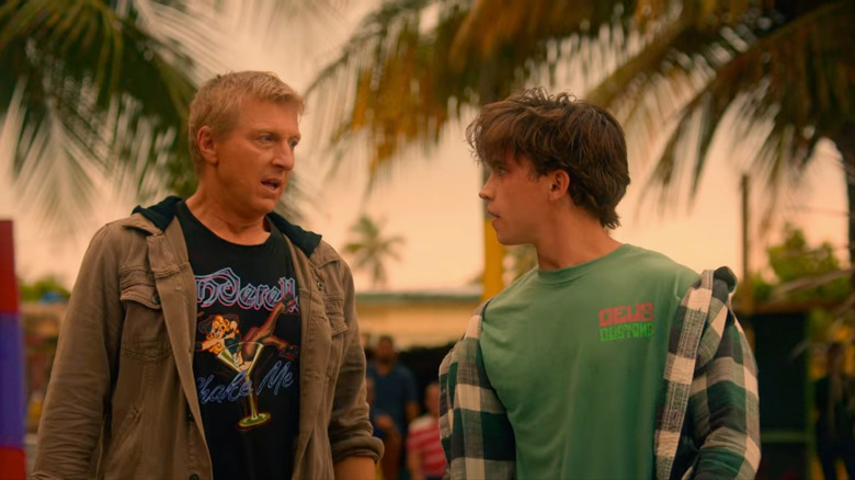 William Zabka and Tanner Buchanan in Cobra Kai season 5, episode 1