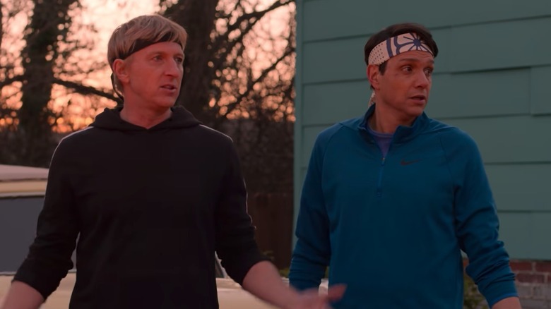 William Zabka and Ralph Macchio in Cobra Kai s4