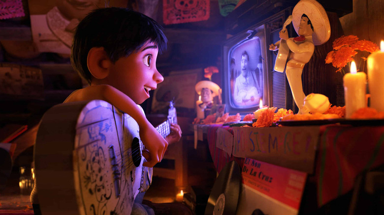 Miguel plays the guitar in Coco
