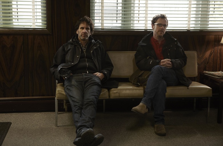 Joel and Ethan Coen on Inside Llewyn Davis set