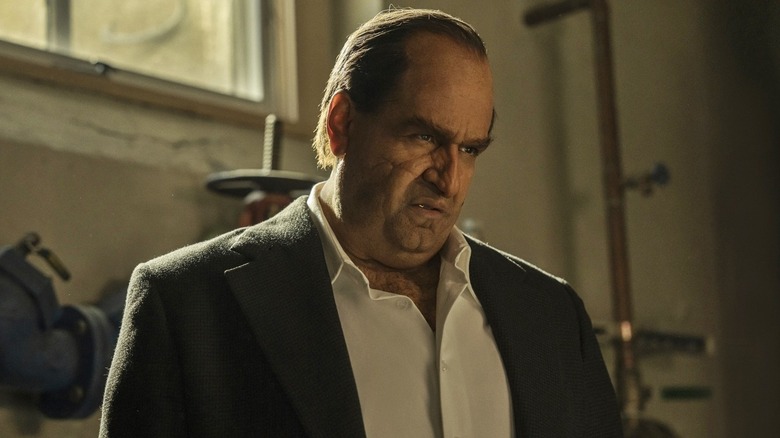 Colin Farrell's Oswald Cobb looking threatening on The Penguin