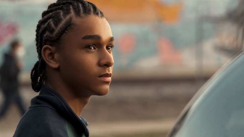 Jaden Michael as young Kaepernick in Colin in Black and White
