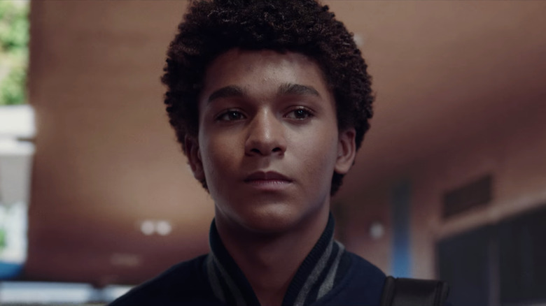 Jaden Michael as young Colin Kaepernick in Black and White