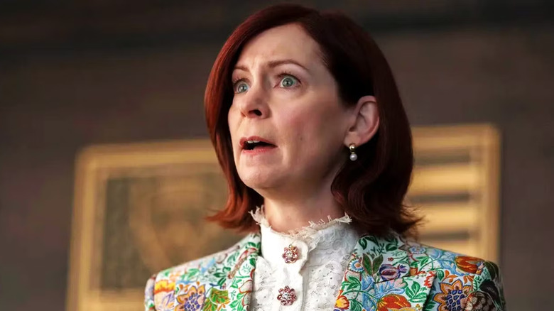 Carrie Preston as Elsbeth looking aghast on Elsbeth