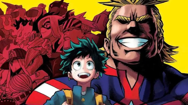 My Hero Academia Midoriya All Might smiling