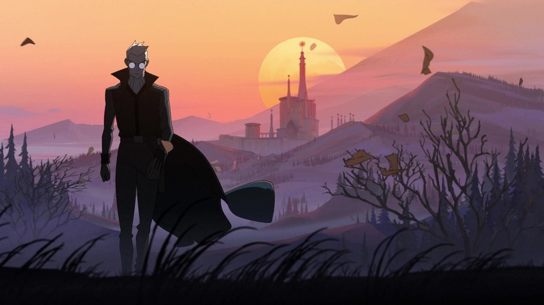 legend of vox machina percy against castle background