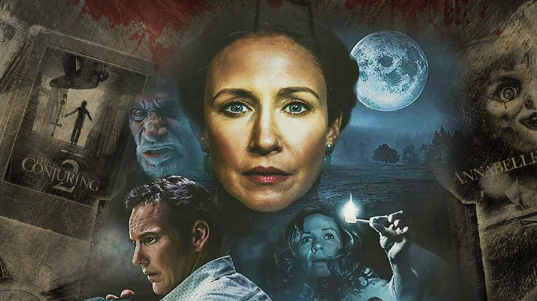A collage of images from the various Conjuring Universe films