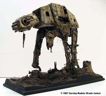 Abandoned Refuge AT-AT Star Wars Model