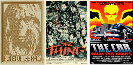 Cool Stuff: Alamo's The Thing, Planet of the Apes, The Car Movie Posters